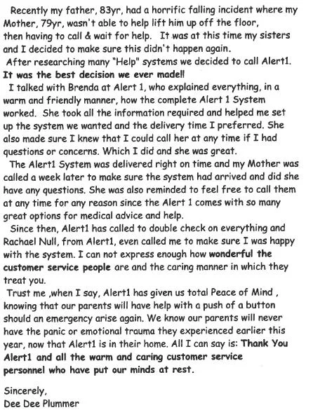 review3. alert1 medical alert systems